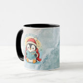 Cozy Reading Penguin Winter Coffee Tea Mug Tasse (Vorderseite Links)
