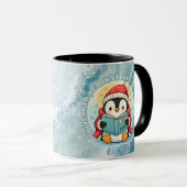 Cozy Reading Penguin Winter Coffee Tea Mug Tasse (VorderseiteRechts)