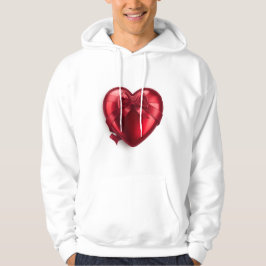 Cozy Red Love Valentine Romantic Aesthetic Couple Hoodie