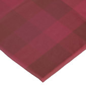 Cozy Red Plaid Check Pattern Rustic Farmhouse Tischdecke (Schrägansicht)