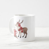 Cozy Reindeer Hot Cocoa Mug Kaffeetasse (Vorderseite Links)