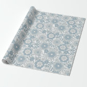 Cozy Retro Groovy Boho Floral 80er Geschenkpapier (Ungerollt)