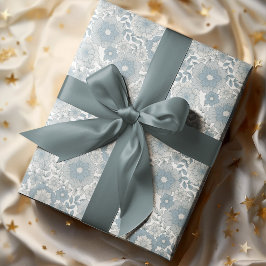 Cozy Retro Groovy Boho Floral 80er Geschenkpapier