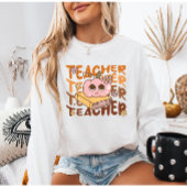 Cozy Retro Pumpkin Lehrer | Fall Class Outfit Sweatshirt