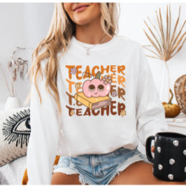 Cozy Retro Pumpkin Lehrer | Fall Class Outfit Sweatshirt
