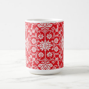 Cozy rote Feiertags-Tasse Kaffeetasse