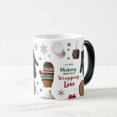 Cozy Rustic Knitted Mittens Holiday Verwandlungstasse (VorderseiteRechts)