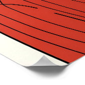 Cozy Saluki Coffee Illustration Poster (Ecke)