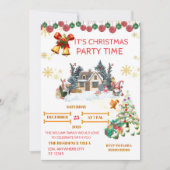 Cozy Santa Christmas Card Feiertagskarte (Vorderseite)