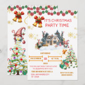 Cozy Santa Christmas Card Feiertagskarte (Vorne/Hinten)