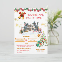 Cozy Santa Christmas Card Feiertagskarte