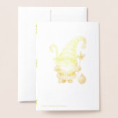 Cozy Santa Christmas Foil Card Folienkarte (Rückseite mit Umschlag)