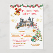 Cozy Santa Christmas Post Card Feiertagspostkarte (Vorderseite)