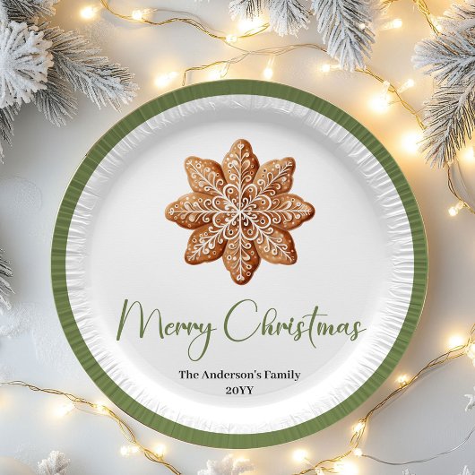 Cozy Scandinavian Christmas Custom Family Plates Pappteller