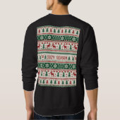 Cozy Season (1) Christmas Sweater Pattern Sweatshirt (Rückseite)