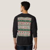 Cozy Season (1) Christmas Sweater Pattern Sweatshirt (Schwarz voll)