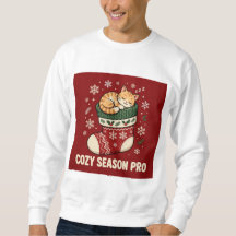Cozy Season Pro Katze Weihnachtspullover