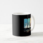 Cozy Season Winter Wonderland Cabin Snowman Snowfl Kaffeetasse (VorderseiteRechts)