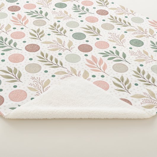 Cozy Sherpa Blanket with Classic Polka Dot Pattern Sherpadecke (3/4)