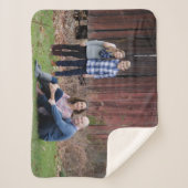 Cozy sherpa personalisierte Fotodecke - Andenken Sherpadecke (Vorderseite)