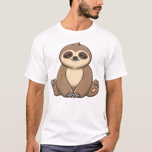 Cozy Sloth Klassik T-Shirt (Vorderseite)