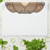 Cozy Sloth Klassik-T-Shirt Geschirrtuch (Gefaltet)