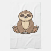 Cozy Sloth Klassik-T-Shirt Geschirrtuch (Vertikal)