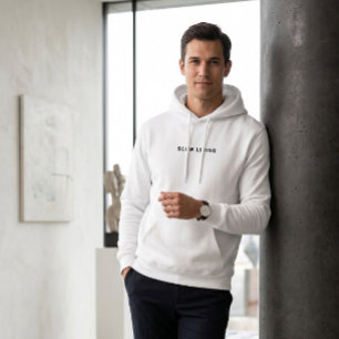 Cozy Slow Living Typografie Minimalistische Ästhet Hoodie
