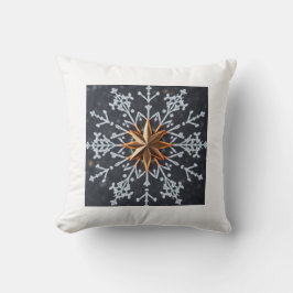 Cozy Snowflake Haven Kissen