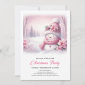 Cozy Snowy Forest Kids Download Christmas Invite Einladung (Vorderseite)
