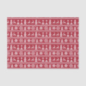 Cozy Strick-Rot gestricktes Seidenpapier (Vorderseite)