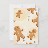 Cozy & Sweet Gingerbread Holiday Greeting Card Dankeskarte (Rückseite)