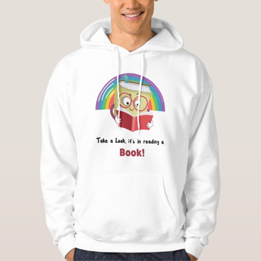 Cozy Take a Look, It's in a Reading a Book Hoodie (Vorderseite)