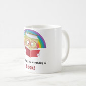 Cozy Take a Look, It's in a Reading a Book Kaffeetasse (VorderseiteRechts)