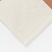 Cozy Terracotta Rust & Cream Buffalo Check Fleecedecke (Ecke)
