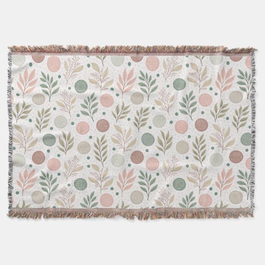 Cozy Throw Blanket with Classic Polka Dot Pattern Decke (Vorderseite)