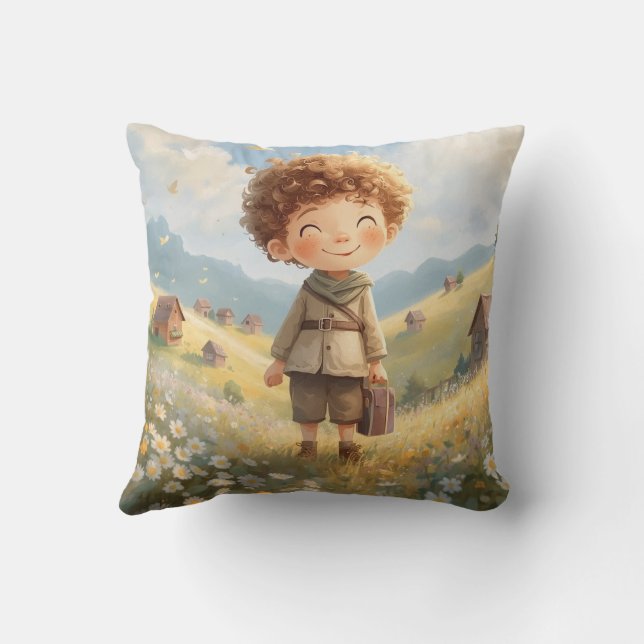 Cozy Traveler Pillow Whimsical Adventure Kind_Ones Kissen (Rückseite)