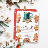 Cozy Up Cookies & Cocoa Christmas Holiday Party Einladung