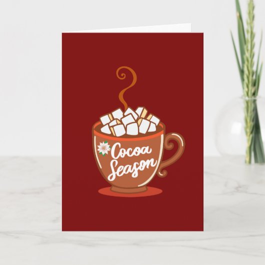 Cozy up with this sweet Cocoa Season design Karte (Vorderseite)