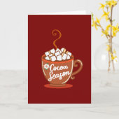 Cozy up with this sweet Cocoa Season design  Karte (Gelbe Blume)