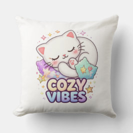 Cozy Vibe Cat Sticker | Cute Sleeping Cat  Kissen