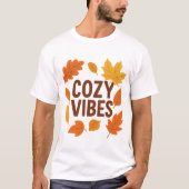 Cozy Vibes Autumn Aesthetic | Warm Fall Leaves Ret T-Shirt (Vorderseite)