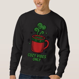  Cozy Vibes Only Winter Comic T-Shirt Sweatshirt