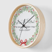 Cozy Village Wreath Tale Uhr (Winkel)