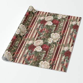 Cozy Vintage Christmas Pattern Geschenkpapier