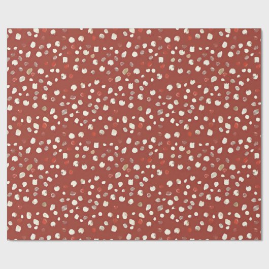 Cozy Vintage Christmas Pattern Geschenkpapier (Flach)