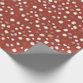 Cozy Vintage Christmas Pattern Geschenkpapier (Ecke)