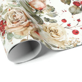 Cozy Vintage Christmas Pattern Geschenkpapier (Rolleneckpunkt)