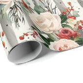 Cozy Vintage Christmas Pattern Geschenkpapier (Rolleneckpunkt)