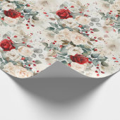 Cozy Vintage Christmas Pattern Geschenkpapier (Ecke)